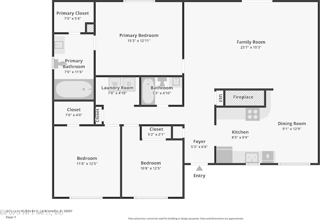 4033 Lazy Hollow Ln N, Jacksonville, FL 32257 - room layout