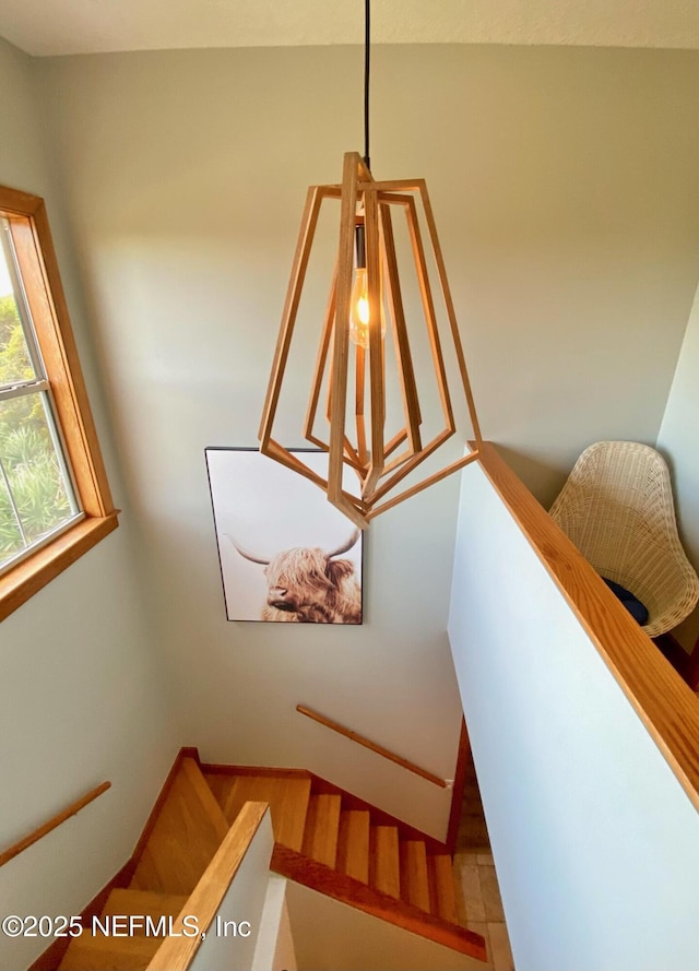 view of stairway