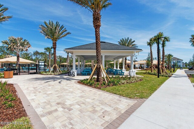 355 Caiden Dr, Ponte Vedra, FL 32081 - view of property's community featuring a gazebo and a gate
