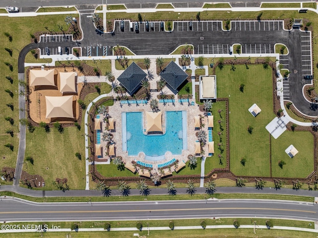 355 Caiden Dr, Ponte Vedra, FL 32081 - bird's eye view of a pool area