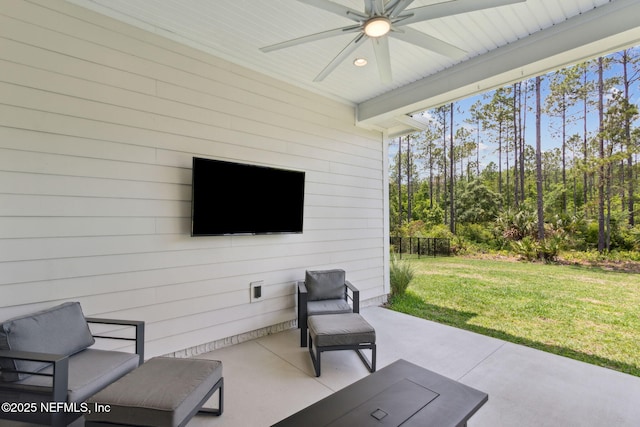 355 Caiden Dr, Ponte Vedra, FL 32081 - view of patio with ceiling fan