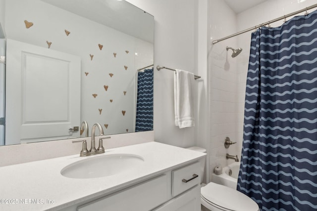 355 Caiden Dr, Ponte Vedra, FL 32081 - bathroom with vanity, toilet, and shower / bath combo