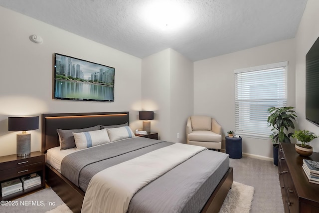 13856 Herons Landing Way Unit 11-7, Jacksonville, FL 32224 - carpeted bedroom featuring a textured ceiling and baseboards