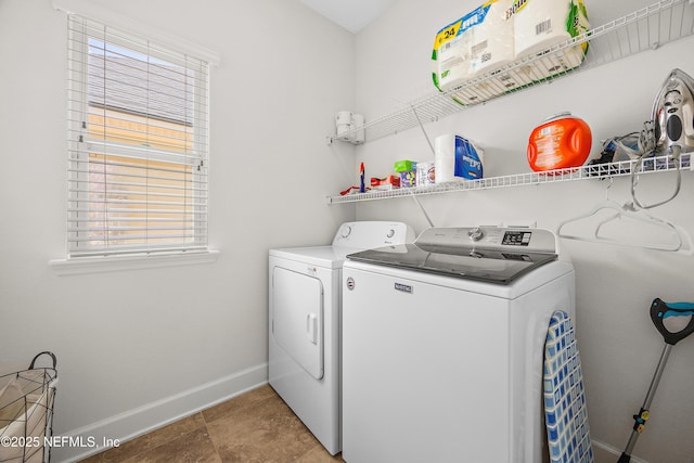 285 Yearling Blvd, Saint Johns, FL 32259 - laundry room with washing machine and dryer and baseboards