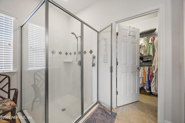 285 Yearling Blvd, Saint Johns, FL 32259 - full bathroom featuring a shower stall and a walk in closet