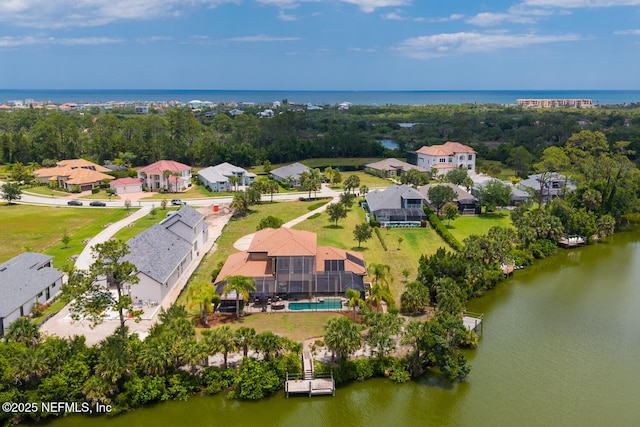 110 Heron Dr, Palm Coast, FL 32137 - aerial view of residential area featuring a nearby body of water