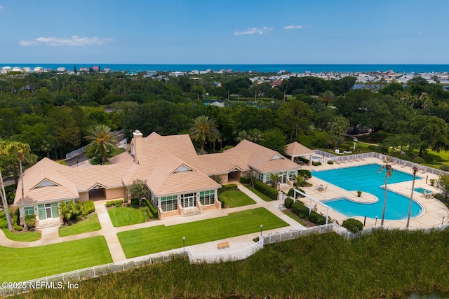 110 Heron Dr, Palm Coast, FL 32137 - view of subject property with a pool area