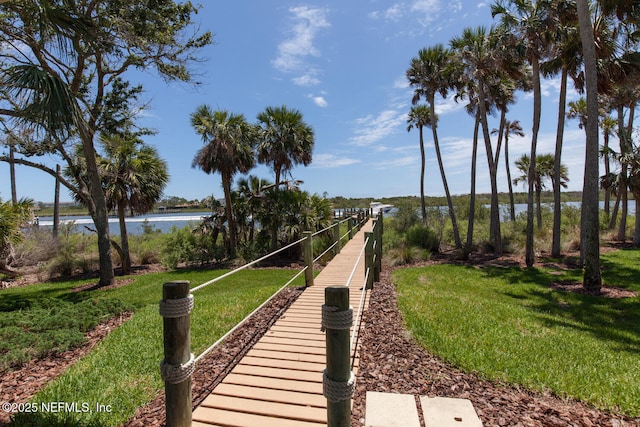 110 Heron Dr, Palm Coast, FL 32137 - view of property's community featuring a water view and a yard