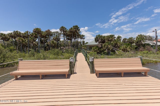 110 Heron Dr, Palm Coast, FL 32137 - dock with a water view