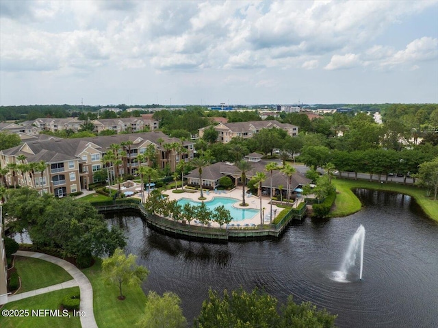 7990 Baymeadows Rd Unit 1305, Jacksonville, FL 32256 - drone / aerial view of a nearby body of water and a pool area