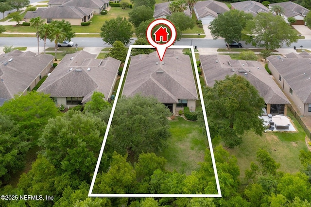 153 Hammocks Landing Dr, Ponte Vedra, FL 32081 - aerial view of residential area featuring property boundaries highlighted