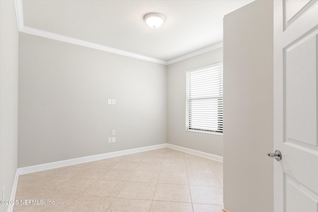 153 Hammocks Landing Dr, Ponte Vedra, FL 32081 - spare room with crown molding, baseboards, and light tile patterned floors