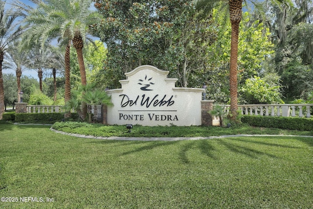 153 Hammocks Landing Dr, Ponte Vedra, FL 32081 - community / neighborhood sign featuring a lawn