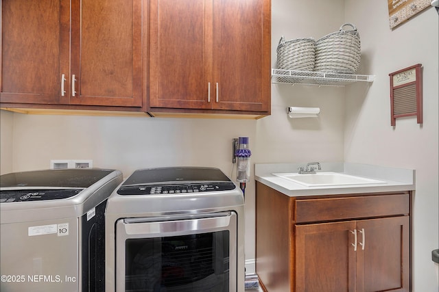 31 Port Ave, Saint Johns, FL 32259 - laundry room with cabinet space and independent washer and dryer