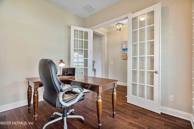 31 Port Ave, Saint Johns, FL 32259 - office space featuring baseboards, wood finished floors, and ornamental molding