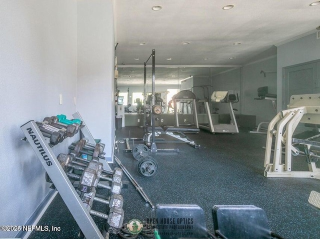 8849 Old Kings Rd S Unit 189, Jacksonville, FL 32257 - gym with recessed lighting