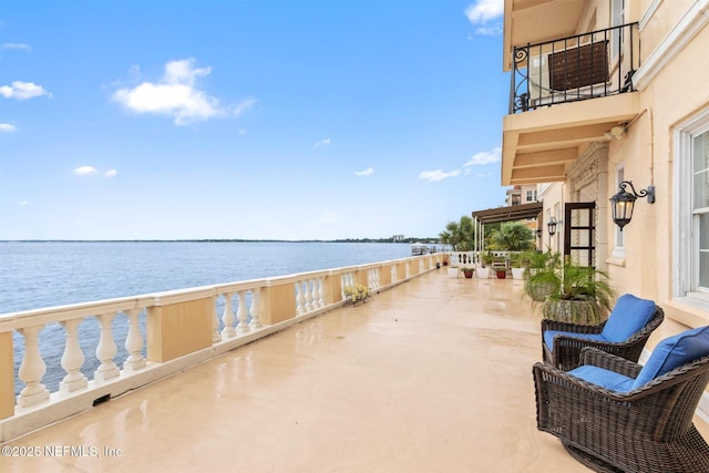 1846 Margaret St Unit 7C, Jacksonville, FL 32204 - view of patio featuring a balcony and a water view