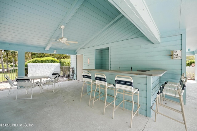 705 Marsh Cove Pl, Ponte Vedra Beach, FL 32082 - view of patio featuring ceiling fan