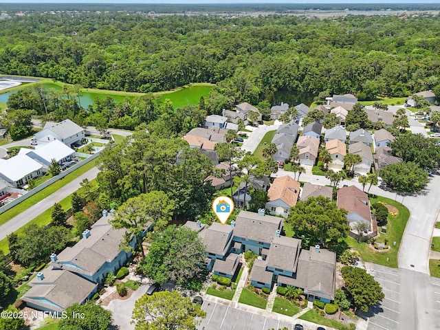 705 Marsh Cove Pl, Ponte Vedra Beach, FL 32082 - aerial view of property and surrounding area with a heavily wooded area and nearby suburban area
