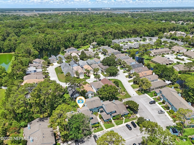 705 Marsh Cove Pl, Ponte Vedra Beach, FL 32082 - aerial view of property's location with nearby suburban area and a forest