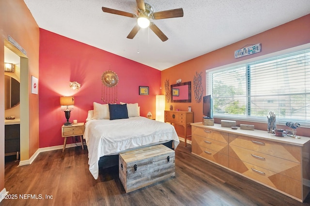 705 Marsh Cove Pl, Ponte Vedra Beach, FL 32082 - bedroom featuring dark wood-style floors, baseboards, and ceiling fan