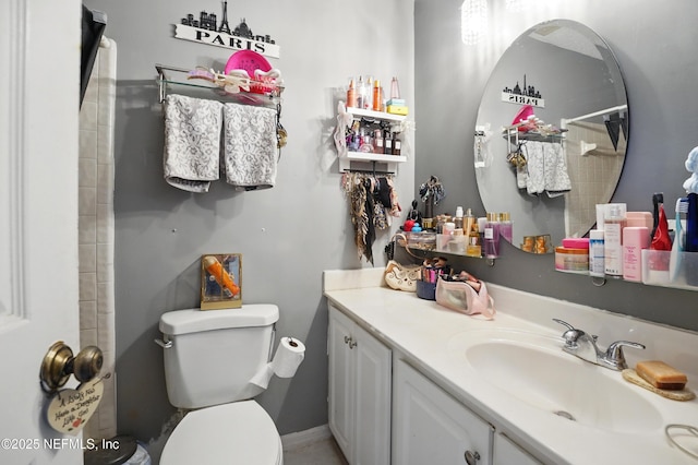 705 Marsh Cove Pl, Ponte Vedra Beach, FL 32082 - full bath with a tile shower, vanity, and toilet