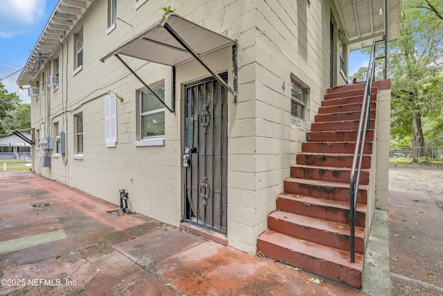1530 W 21st St, Jacksonville, FL 32209 - entrance to property with concrete block siding