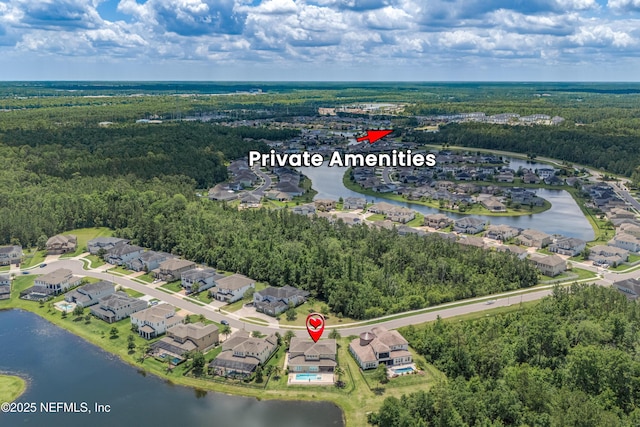 361 Amalurra Trl, Saint Johns, FL 32259 - view of property location with a heavily wooded area, a large body of water, and nearby suburban area