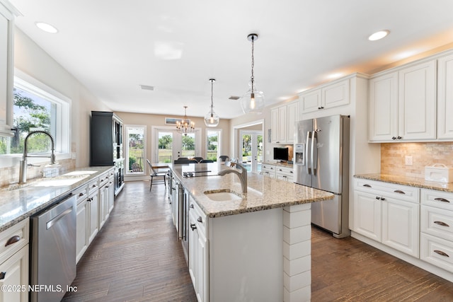 24544 Deer Trace Dr, Ponte Vedra Beach, FL 32082 - kitchen with stainless steel appliances, a sink, recessed lighting, and healthy amount of natural light