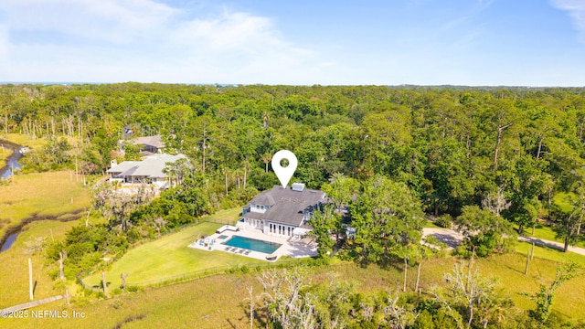24544 Deer Trace Dr, Ponte Vedra Beach, FL 32082 - aerial view of a forest and a pool area
