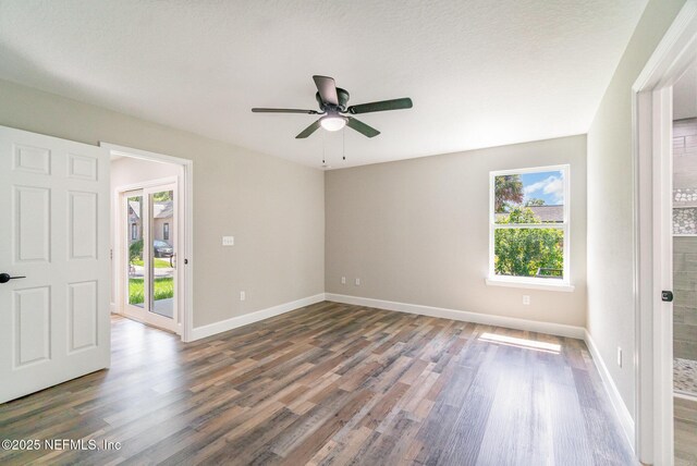 409 Willow Branch Ave, Jacksonville, FL 32254 - unfurnished room with wood finished floors and a ceiling fan