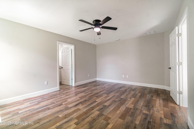 409 Willow Branch Ave, Jacksonville, FL 32254 - spare room featuring wood finished floors and ceiling fan