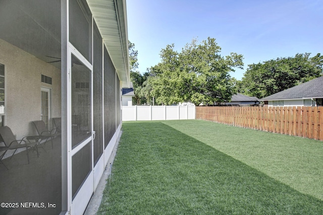 809 Lotus Ln N, Fruit Cove, FL 32259 - view of yard featuring a sunroom
