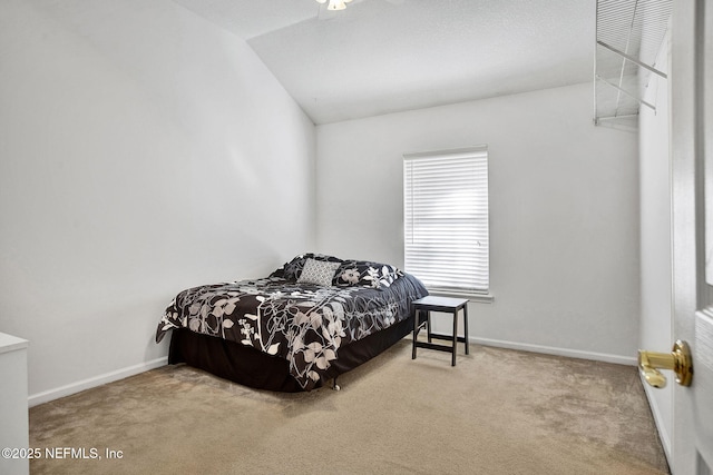 809 Lotus Ln N, Fruit Cove, FL 32259 - bedroom with carpet floors, vaulted ceiling, and baseboards