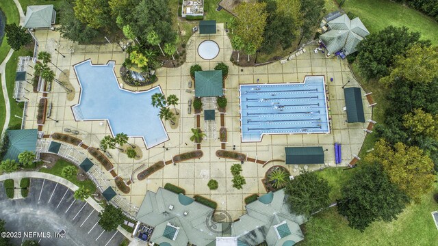 809 Lotus Ln N, Fruit Cove, FL 32259 - aerial view of a pool