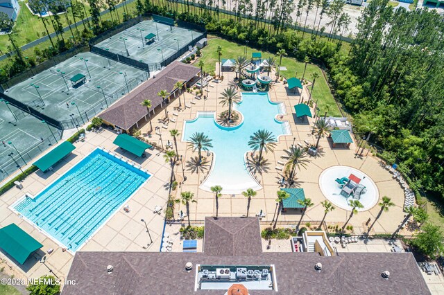809 Lotus Ln N, Fruit Cove, FL 32259 - bird's eye view of a pool