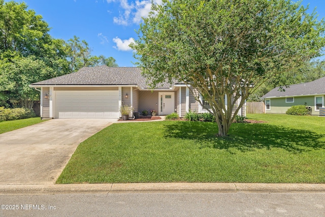 1770 High Brook Ct, Jacksonville, FL 32225 - view of front facade with concrete driveway, a garage, and roof with shingles
