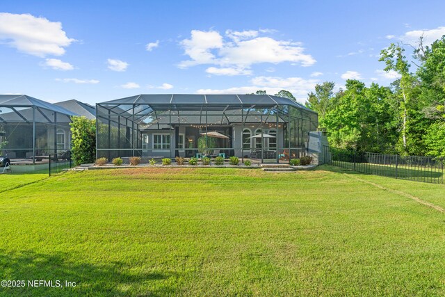 135 Tate Ln, Saint Johns, FL 32259 - back of property featuring a lanai