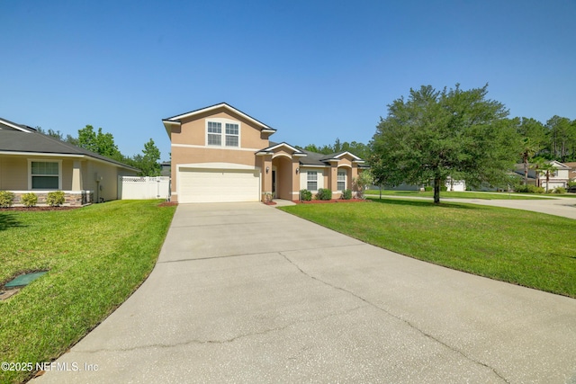 467 S Aberdeenshire Dr, Saint Johns, FL 32259 - view of front of property with an attached garage, concrete driveway, and stucco siding