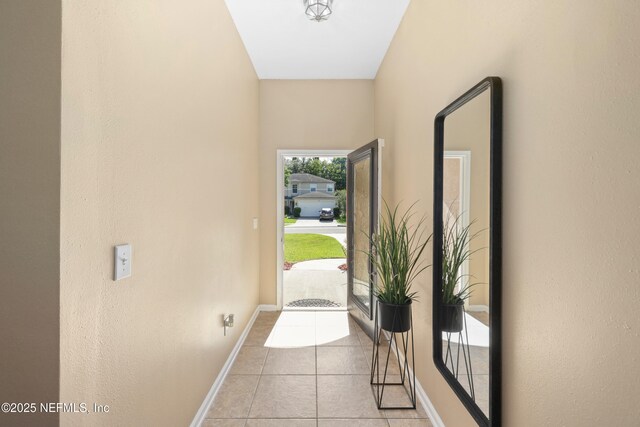 467 S Aberdeenshire Dr, Saint Johns, FL 32259 - doorway to outside with light tile patterned flooring and baseboards