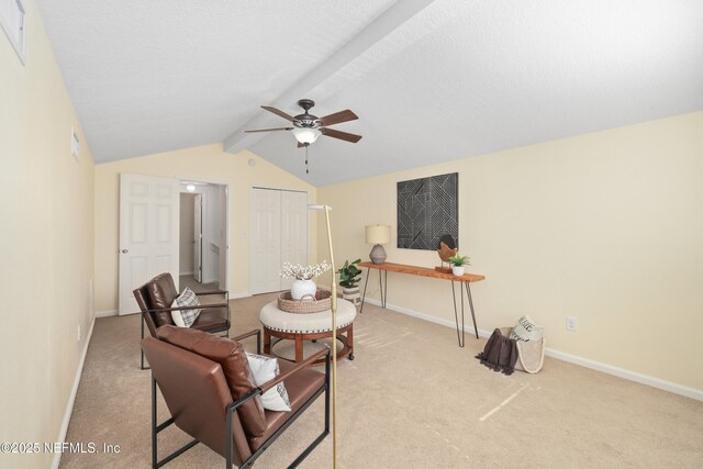 467 S Aberdeenshire Dr, Saint Johns, FL 32259 - sitting room with carpet floors, a ceiling fan, and baseboards