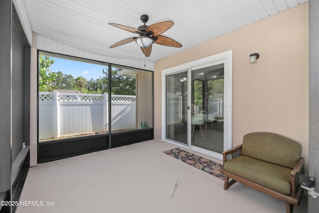 467 S Aberdeenshire Dr, Saint Johns, FL 32259 - sunroom / solarium featuring a ceiling fan