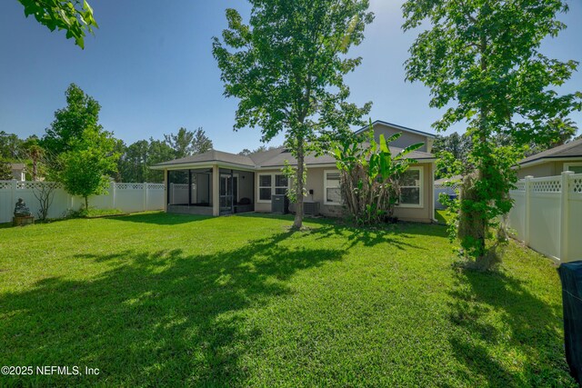 467 S Aberdeenshire Dr, Saint Johns, FL 32259 - back of house featuring a sunroom