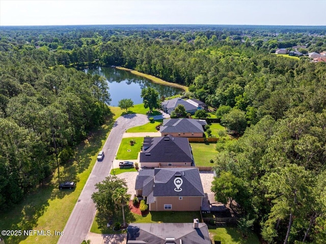 8719 Derry Dr, Jacksonville, FL 32244 - bird's eye view of a heavily wooded area and a large body of water