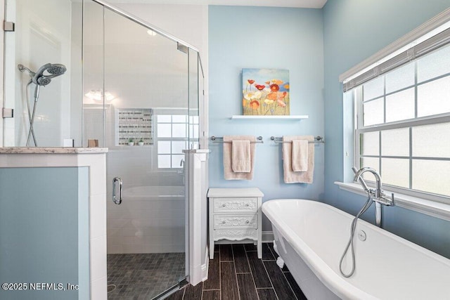 2035 Arden Forest Pl, Fleming Island, FL 32003 - full bath featuring a shower stall and a freestanding bath