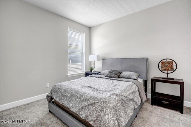 23 Catesby Ln, Saint Augustine, FL 32095 - carpeted bedroom with baseboards and a textured ceiling