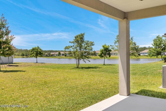 23 Catesby Ln, Saint Augustine, FL 32095 - view of green lawn featuring a water view and a patio area