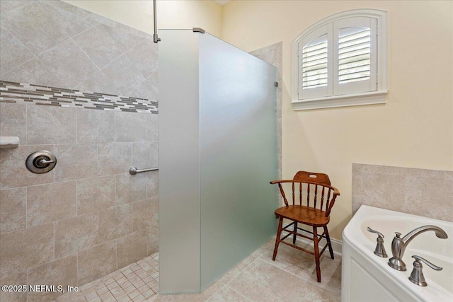 207 Towers Ranch Dr, Saint Augustine, FL 32092 - bathroom featuring a walk in shower and a bath