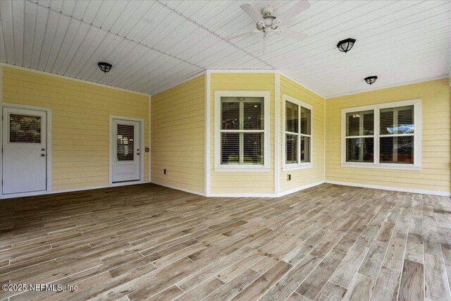 207 Towers Ranch Dr, Saint Augustine, FL 32092 - wooden terrace with ceiling fan