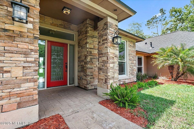 1476 Mallard Landing Blvd, Saint Johns, FL 32259 - property entrance featuring stone siding